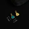 Série Pequenos Pingentes Banhados a Prata S925 com Ouro Antigo e Esmalte para Pulseiras, Colares e Pequenos Enfeites DIY