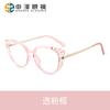 Nuevo armazón retro ojo de gato TR90 2022 se puede equipar con gafas para miopía para mujer gafas lisas transfronterizas anti luz azul