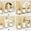 Ft mueble de baño extraíble grifo lavabo grifo dividido grifo de tres orificios de cuatro piezas interruptor mezcla de agua