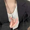 Novo Colar Pena Bronze Zen Chinês Feminino Estilo Étnico Boêmio Camada Dupla Corrente Longa para Suéter Acessórios
