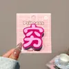 Grampo de cabelo de texto interessante grampo de dinheiro cansado grama fofo doce menina desenho animado franja clipe cocar clipe clipe bico de pato