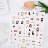 Arte de Uñas de Rosa Japonés 2024 Nuevo Rojo de Internet Explosiones Traje de Rosa Pegatina de Arte de Uñas Joyería de Decoración de Uñas