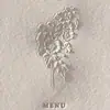 Tarjeta de invitación letterpress floral en relieve 3D, invitación de boda en relieve de papel de algodón de alta gama