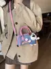 Bolsa Cruzada Estilo Coreano de Nicho Diseño Nuevo Primavera 2026 Bolsa Cilindro de Dibujos Animados Bolso de Mano de Moda Lindo Femenino