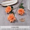 Rosa de Canto de 3 Cabeças Flor Artificial Decoração Suave para Casa Rosa Flor Artificial Hotel Rosa Flor de Mesa Arranjo de Flor de Mesa Atacado e Varejo