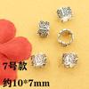 Joyería de Plata del Tíbet Moneda Fantasma de la Montaña Pulsera de Cristal con Cuentas Pixiu Accesorios para Collares Amuleto Accesorios de Cuentas Sueltas