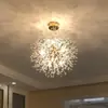 Lámpara de araña de diente de león Lámpara de dormitorio moderna casual Luciérnaga Nórdica Restaurante Tienda de ropa Lámpara de cristal Lámpara de celebridad de Internet