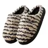 MT-6316 Novas Pantufas de Algodão Outono/Inverno para Mulheres, Sapatos de Algodão Peluciados para Casa para Casais