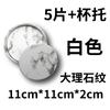 Alfombrilla redonda de cuero en stock para taza de té se puede personalizar con LOGO costura a mano con borde de aceite alfombrilla de cuero PU para taza alfombrilla aislante venta al por mayor