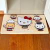 Felpudo de entrada con dibujos animados para baño, absorbente, antideslizante, para dormitorio