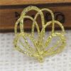Acessórios de jóias diy anel de fio de cobre fundido 26 * 28 MM antigo hairpin cocar brincos acessórios de material