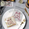 Bolsa de embalaje para pan tostado bolsa para bagellas dona bolsa autoadhesiva horneado artesanal snack alimento embalaje bolsa independiente