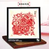 Estilo Chinês Ano do Carneiro Weixian Especialidade Artesanal Papel Vermelho Recorte de Vidro Moldura de Espelho Decorativa, Presentes Atacado para Assuntos Internacionais