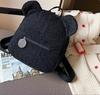 Amazon Bordado Personalizado Mochila de Peluche Linda Estudiante Femenina Oso Bolsa Escolar Mochila Bordada para Mujer