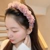 Início da Primavera Super Fada Tiara de Rede Plissada com Pérolas Acessórios de Cabelo Femininos Versátil Moda Gaiola de Cabelo Doce Acessório de Cabelo