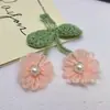 Colgante Redondo de Flor al por Mayor Flor de Lana Tejida a Crochet Flor Pequeña de Cinco Pétalos Accesorios para Ropa Accesorios Encaje Tejido a Mano