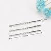 925 orejeras de aguja de hongo blanco tachuela para oreja clavo de oreja aguja de plata diy clavo de oreja femenino accesorios para oreja venta al por mayor