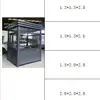 Venta Directa de Fábrica de Caseta de Guardia de Estructura de Acero para Exteriores, a Prueba de Viento, Lluvia, Aislamiento Térmico, Habitaciones de Guardia de Seguridad Personalizables