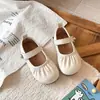 Zapatos de Cuero Nuevos para Niños Primavera y Otoño Zapatos de Princesa Moda Simple Zapatos de una Sola Correa Zapatos Elegantes para Niños Venta al por Mayor