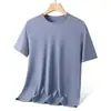40-110 kg Usable de manga corta unisex talla grande holgado cuello redondo casual deportivo prenda exterior de media manga camiseta base superior