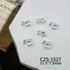 Laço de Liga com Strass para Unhas, Acessórios de Nail Art, Laços Prateados Brilhantes Versáteis para Unhas, Pequenos Acessórios DIY Usáveis