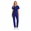 Conjunto Duide Transfronteiriço de Perna Reta Lavável de Secagem Rápida Fino, Empilhável e Disponível em Tamanhos Maiores, Uniforme Unissex para Doutor e Enfermeiro