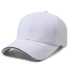 Boné de beisebol liso com impressão de logotipo personalizado, aba com entretela de tecido de escada, boné de bico de pato liso, chapéu de sol unissex