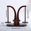 Estante de Madera para Carretes de Lana con Soporte de Succión Magnética Soporte de Carrete Giratorio Magnético Fuerte Soporte de Hilo para el Hogar