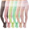 Medias Protectoras Solares de Colores Dulces Personalizadas para Mujer, Medias Finas Anti-Enganche, Artefacto para Piernas Fotosensible Desnudo Calcetines de Base de Alta Transparencia 0D