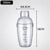 Copo Shaker de Plástico para Snake com Escala Shaker Shaker Bule de Chá com Leite Shaker de Suco Resina