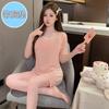 Pijama para Mujer Verano Modal Fresco Traje Manga Corta 100kg con Almohadillas en el Pecho Verano Tallas Grandes Gordo mm Ropa de Casa