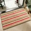 Alfombrilla de baño estilo vintage, alfombrilla de cachemir sintético, alfombrilla absorbente de agua antideslizante, alfombrilla de rejilla geométrica, alfombrilla de suelo para baño en stock