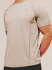 Gimnasio Transfronterizo Nuevo Músculo Fitness Manga Corta Hombre Deporte Marca de Moda Malla Transpirable Cuello Redondo Top Camiseta de Entrenamiento para Correr