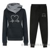 Comercio exterior transfronterizo otoño e invierno nuevo traje deportivo con capucha y forro polar pantalones de suéter de mujer ropa de mujer al por mayor