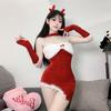 Rodillera Traje de Uniforme Navideño Nuevo Conejito Ropa COS Navidad Ajustado Adelgazante Abrigo Spice Girls