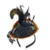 Accesorios de Fiesta de Disfraces del Festival de Fantasmas de Halloween Aro de Cabeza de Calabaza Araña Murciélago Calavera Sombrero de Bruja Aro para el Cabello Hebilla para la Cabeza