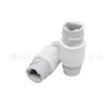 Conector de rede à prova d'água para uso externo, conector reto para cabo de rede, conector par de porta de rede gigabit à prova d'água, conector reto ip66