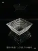 Nuevo Estilo Bar Ktv Club de Masaje de Pies Acrílico Transparente Plato para Snacks Bandeja de Frutas Frutos Secos Bocadillos Plato de Lujo