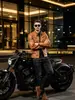 Chaqueta corta de piel sintética negra para hombre, estilo de alta gama, chaqueta Detroit, chaqueta de moto con cuello alto para primavera y otoño.
