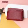 Simples Nova Primeira Camada Cowhide Europeu e Americano Zíper de Couro Genuíno Bolsa Couro Bolsa Chave Genuína Bolsa Mini Coin Bag