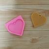Molde de llavero de silicona DIY con gota de pegamento de espejo Gran Amor Molde plegable para pastel decorativo para hornear