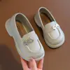 Zapatos de vestir sencillos para niña, zapatos sencillos pequeños para niño, zapatos escolares de suela blanda para actuación, zapatos sencillos de estilo británico, zapatos de vestir para niño, zapatos de piel para niña
