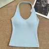 Camisola Sexy Puro Desejo com Gola Halter para Mulheres, Dopamina Doce Puro Algodão Costas Nuas Beleza Costas Fixas Copa Integrada Camisola