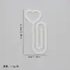 Clips para Papel Lindos Transfronterizos Estudiante Notas de Libro Portatarjetas de Archivo Clips de Papel Creativos DIY Clips de Papel Acrílicos