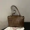 Bolso de Hombro/Mano Retro de Gran Capacidad, Nuevo Estilo Primavera 2026, Lujo Ligero, Moderno, Sencillo, Versátil, Textura de Alta Calidad