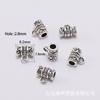 Accesorios para Joyería DIY Panjia Broche de Posicionamiento para Pulsera Conector de Tres Vías con Agujero Grande Cuentas Espaciadoras para Collares Juego de 20 Piezas de Aleación
