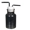 Dispositivo de botella lavadora de gases botella lavadora de gases vidrio botella multifuncional boca ancha botella de boca grande botella recolectora de gas oxígeno matraz cónico doble agujero