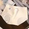 Novas Calcinhas Respiráveis Sem Costura Plus Size em Cores Morandi, Cintura Média, Alta Elasticidade, Algodão de Bebê, Roupa Íntima Feminina Antibacteriana