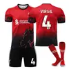 2526 Edición Especial Liverpool Patrón de Dragón Rojo No. 11 Camiseta de Salah No. 4 Van Dijk No. Camiseta de Fútbol 20 Jota