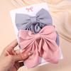 Conjunto de Presilhas de Cabelo Elegantes de Cor Pura Europeu e Americano Estilo Preppy Estilo Japonês Presilha para Rabo de Cavalo Acessórios de Cabelo para Meninas Lolita 2353